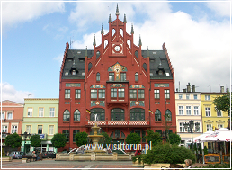 The Neo-Gothic Town Hall in Chojnice