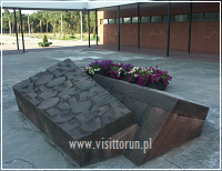 Monument to Copernicus's "De Revolutionibus Orbium Coelestium" in the university campus in Bielany district