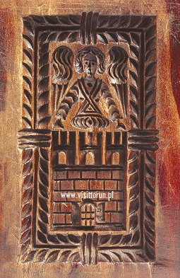 Toruń gingerbread historical mould: Toruń coat of arms