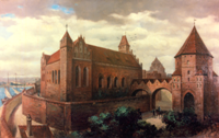 Toruń Teutonic castle by W. Ziegler. Click to enlarge